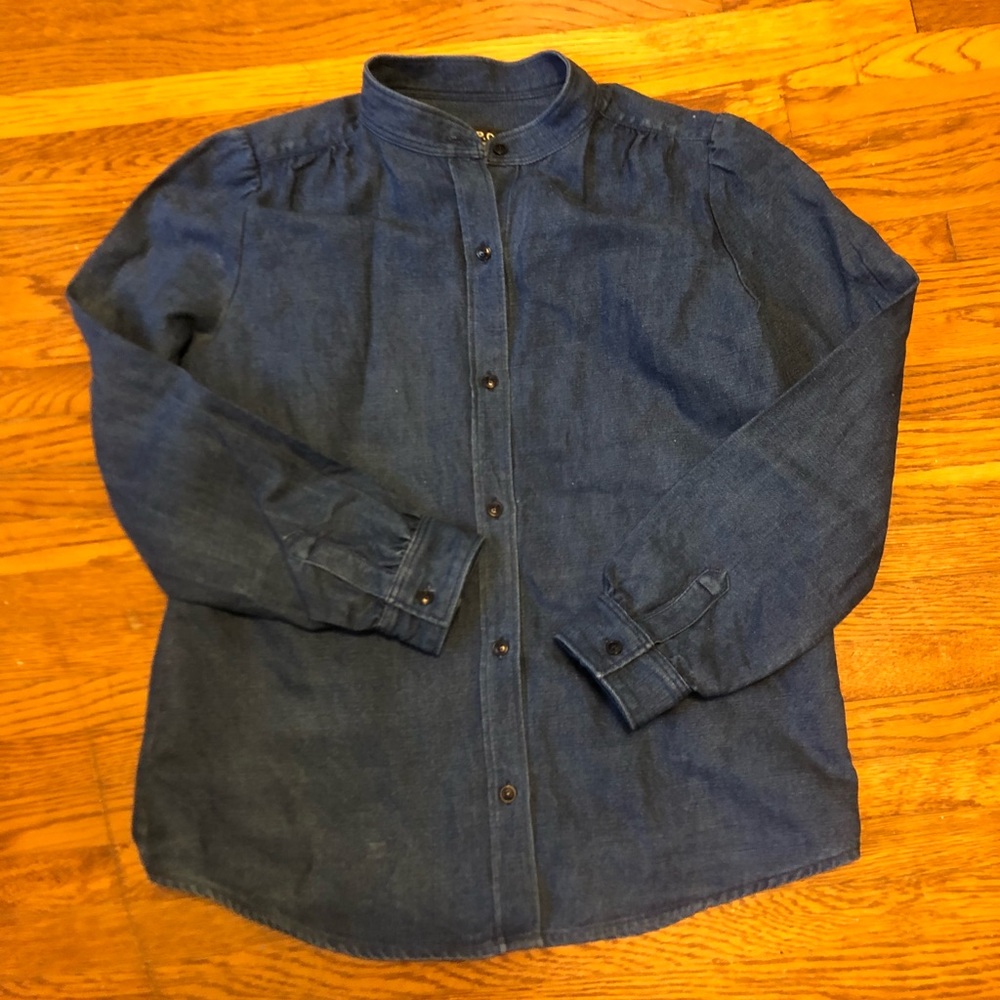 APC shirt cotton/linen blend size S